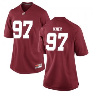 Women's Alabama Crimson Tide #97 LT Ikner Crimson Game NCAA College Football Jersey 2403JGWH8